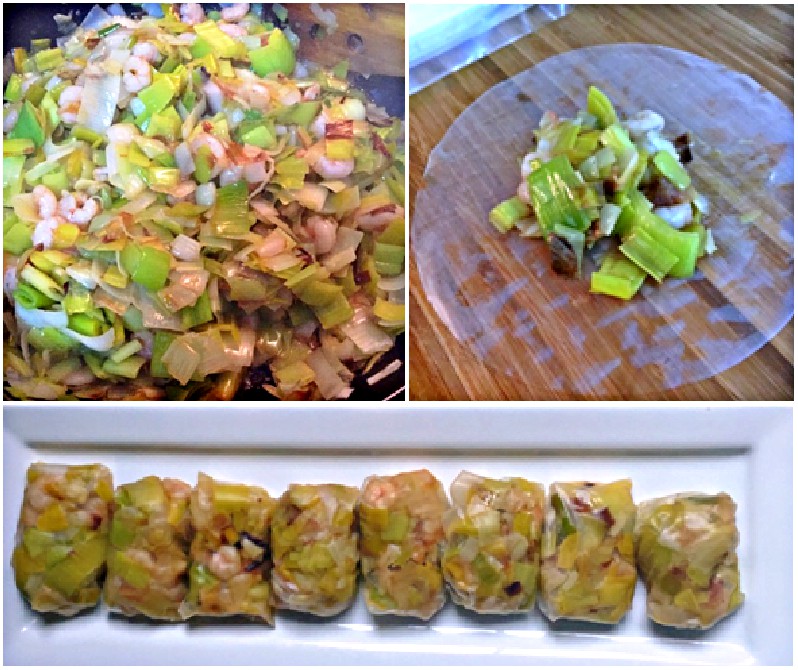 Recetas sanas: Los rollitos de puerros y gambas de Juana Plaza